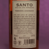 Etichetta posteriore della bottiglia da 500 millilitri del vino Santo dell'azienda La Montata