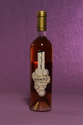 Bottiglia da 500 millilitri del vino Santo dell'azienda La Montata