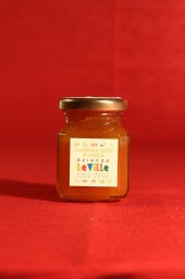 Confezione da 106 grammi di confettura extra di zucca dell'azienda Le Ville
