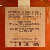 Etichetta posteriore della confezione da 106 grammi di confettura extra di zucca dell'azienda Le Ville