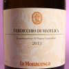 etichetta del vino verdicchio di matelica annata 2013 da 750 millilitri dell'azienda agricola La Monacesca
