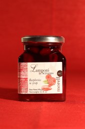 Confezione di lamponi in sciroppo di Morello Austera