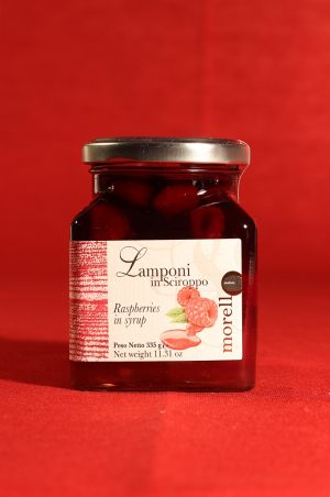Confezione di lamponi in sciroppo di Morello Austera
