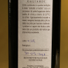 Etichetta posteriore dell'olio evo qualità Raggia in confezione da 0,75lt dell'Azienda Agricola Galiardi