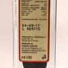 Immagine di dettaglio dell'etichetta posteriore dell'aceto balsamico al tartufo bianco 100ml. L'aceto balsamico di Modena IGP e i tartufi di Tontini Tartufi.