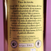 Etichetta posteriore del vino passito e affumicato Angelicus dell'azienda agricola La Montata di Sant'Angelo in Vado (PU)