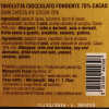 Tavoletta 50g cioccolato extra fondente 75%