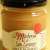Etichetta del miele di edera 250 grammi della Mieleria San Lorenzo di San Lorenzo in campo (PU)