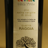 Etichetta dell'olio evo qualità Raggia 750 millilitri dell'Azienda Agricola Le Ville