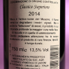 Etichetta posteriore del vino Misco 2014 Verdicchio dei Castelli di Jesi Classico Superiore della Tenuta di Tavignano in bottiglia da 750 ml