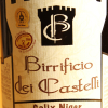 Etichetta della birra Calix Niger da 33cl del Birrificio dei Castelli