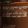 Etichetta posteriore del Cioccolato spalmabile alle nocciole 200g - Paolo Mencarelli