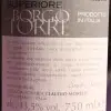 Etichetta posteriore del vino Borgo Torre, Bianchello del Metauro dell'azienda agricola Claudio Morelli