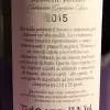 Etichetta posteriore del vino Rosorj, Marche Rosso IGT di Ortolani Simone