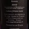 Etichetta posteriore del vino Stile Libero, Conero DOCG riserva dell'azienda agricola Angeli di Varano